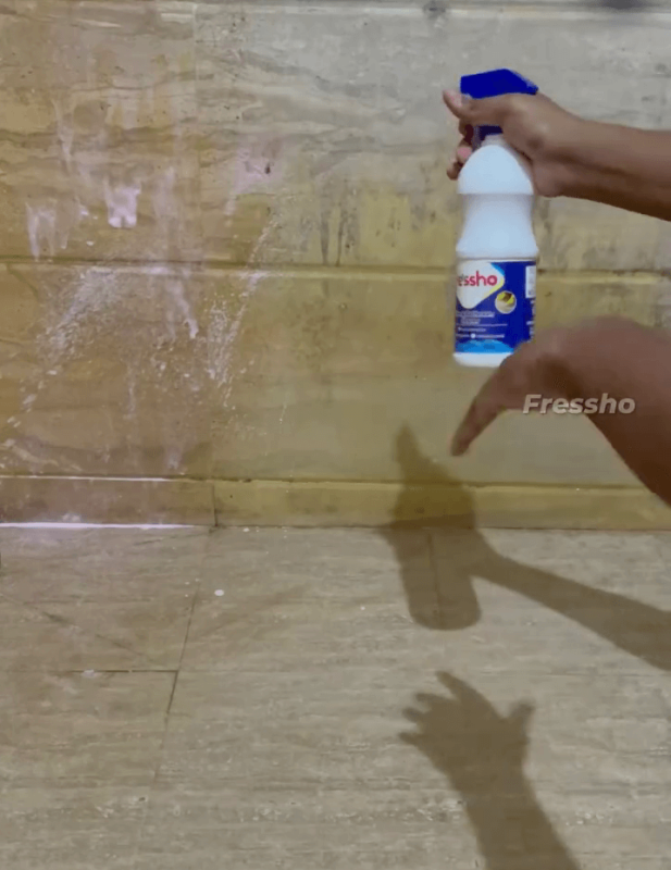 Spray Fressho's Tiles and Bathroom Cleaner